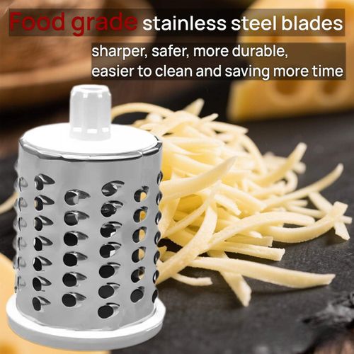 430 Stainless Steel Vegetable Cutter Round Rotating Cheese Grater Vegetable & Potato Cube Cutter Fruit & Vegetable Slicing Tool