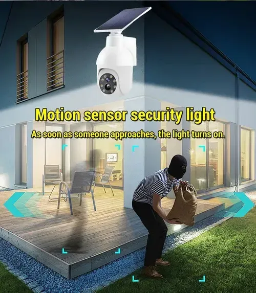 ⏰🔥Hot Sale: 49% Off ! Solar-Powered Simulated Surveillance Camera Street Light