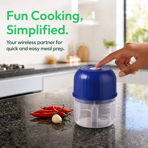 Mini Electric Food Chopper – Chop Garlic, Onion & Veggies in Seconds