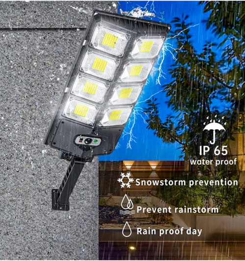 504 Led Powerful Lampe Solaire Outdoor Motion Sensor External Waterproof 12000 Lumen Solar Street Light