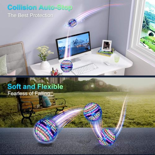 LED Flying Orb Hot Sale Magic Flying Spinner Boomerang Ball 360 Rotating Hover with Flying Ball Toy