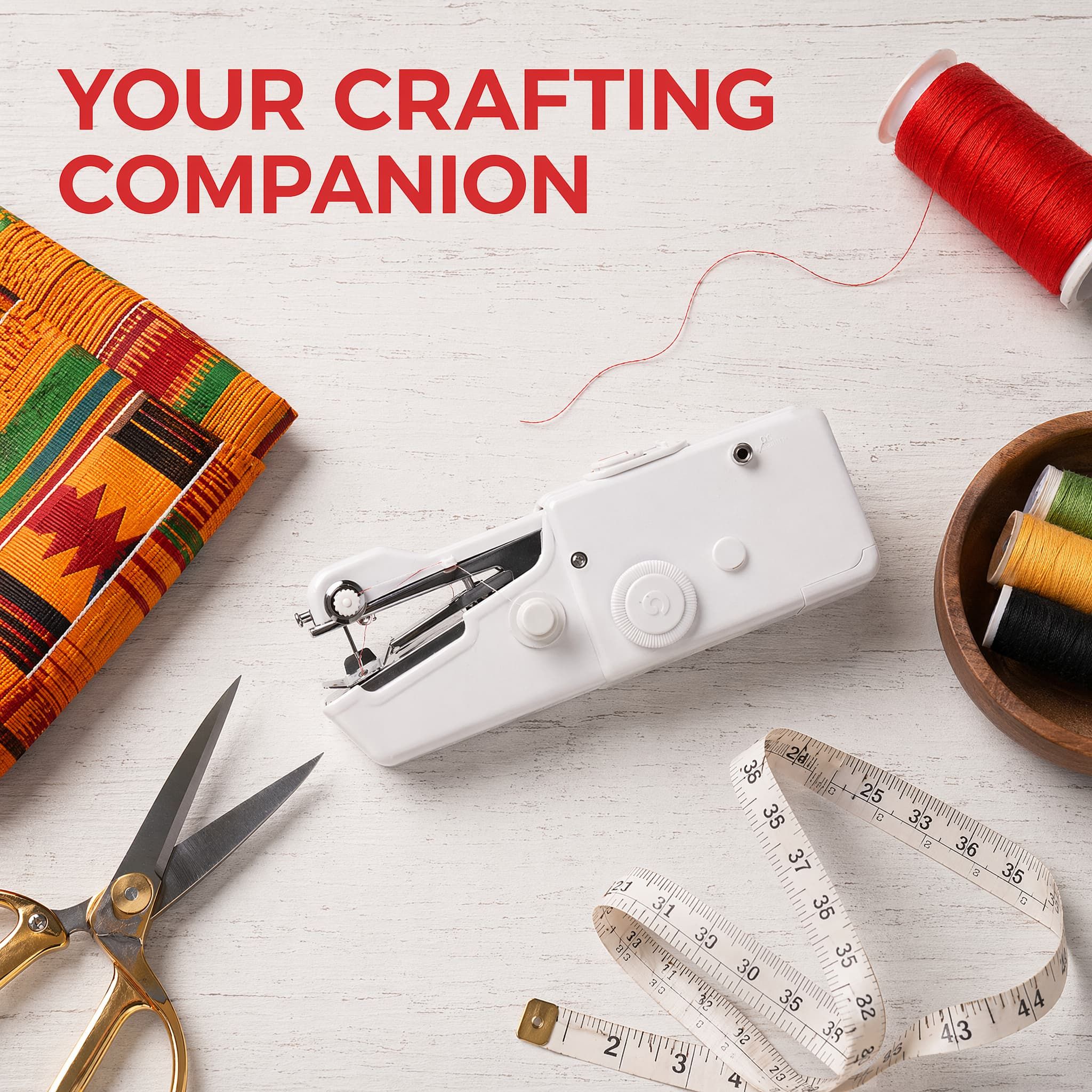 Portable Household Electric Sewing Machine Kit Travel-friendly Mini Pocket Handheld Sewing Equipment