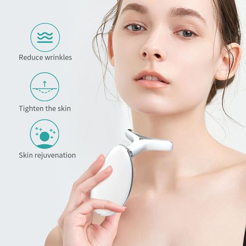Hot Selling In-1 Neck & Face Beauty Device for Women V-face Shaping Neck Lifting Anti-wrinkle Anti-aging