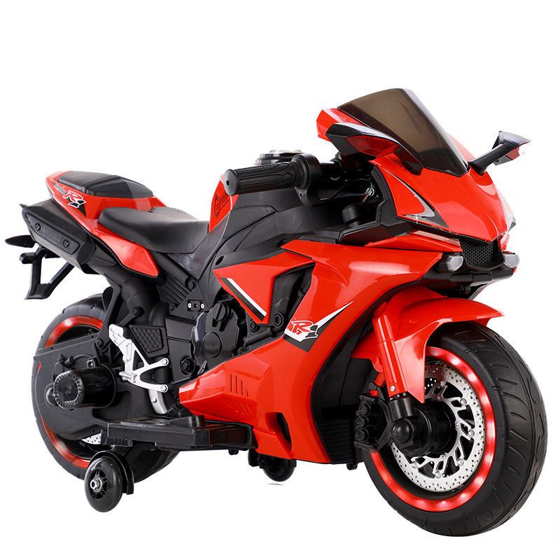 Popular High-Spec Kids' Electric Motorcycle Two-Wheel Electric Motorcycle 12V Battery, Wheel Lights, Bluetooth