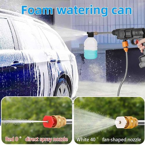 Portable Wireless Mini Car Washer High-Pressure Cordless Irrigation ABS Water Jet Powerful Foam Car Cleaning Feature Car Washer