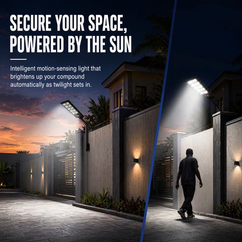 504 LED Super Bright Solar Security Light – 12000LM, Lights Up All Night