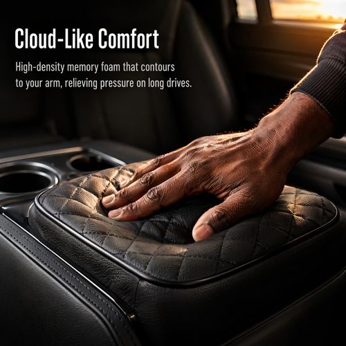 Luxury Memory Foam Car Armrest Cushion – Drive in Comfort Every Day