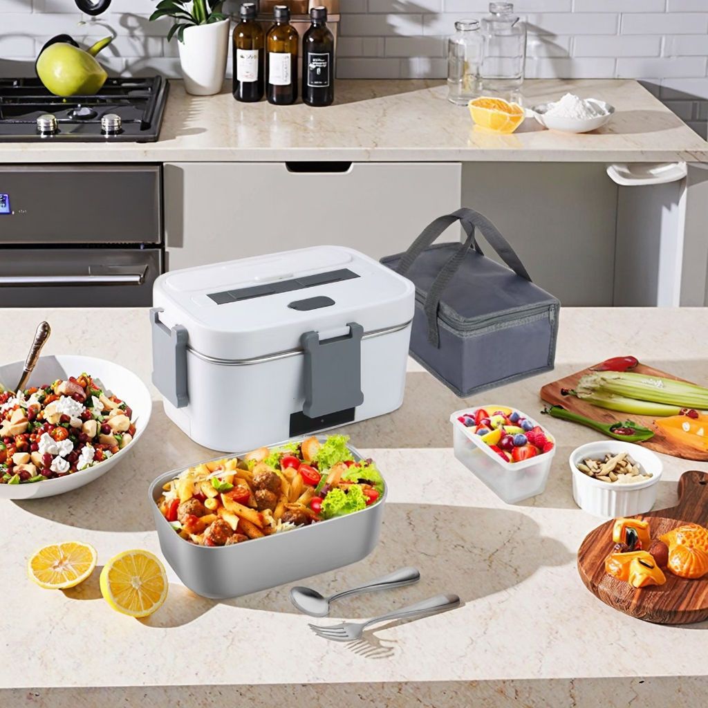 Electric Lunch Box Food Heater 3 in 1 Ultra Quick Heated Lu