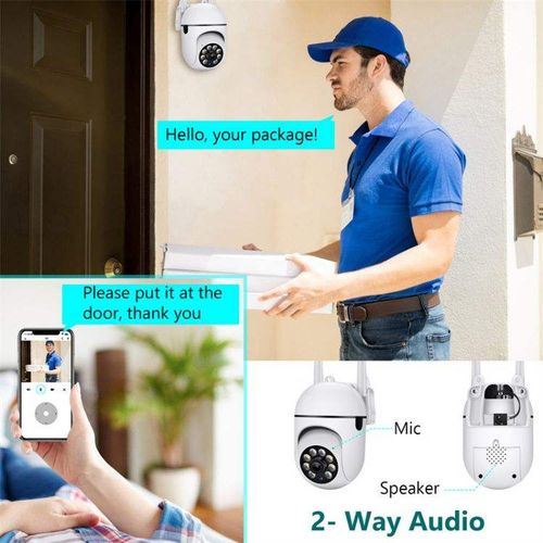 🔥🔥🔥Hot Sale: 50% Off! 1080p Mini Outdoor Wireless WiFi 360-Degree Panoramic IP Home Security Camera