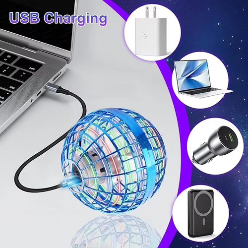 LED Flying Orb Hot Sale Magic Flying Spinner Boomerang Ball 360 Rotating Hover with Flying Ball Toy