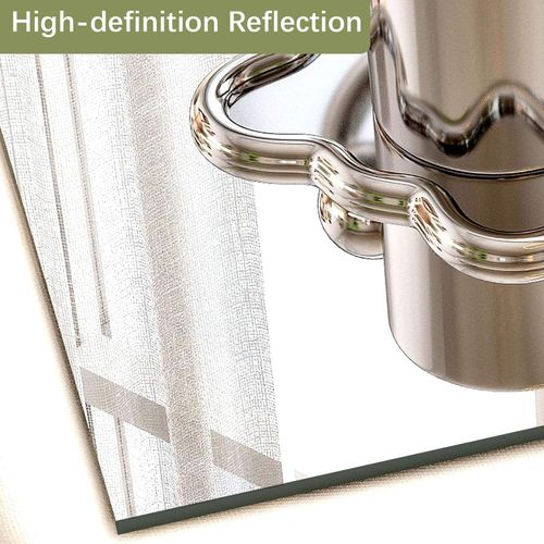 2026 New Model 2mm Thick Shatterproof Flexible Self-Adhesive Wall Mirror Film, suitable for home decor, walls, doors, and bathrooms