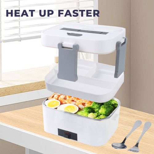 Electric Lunch Box Food Heater 3 in 1 Ultra Quick Heated Lu