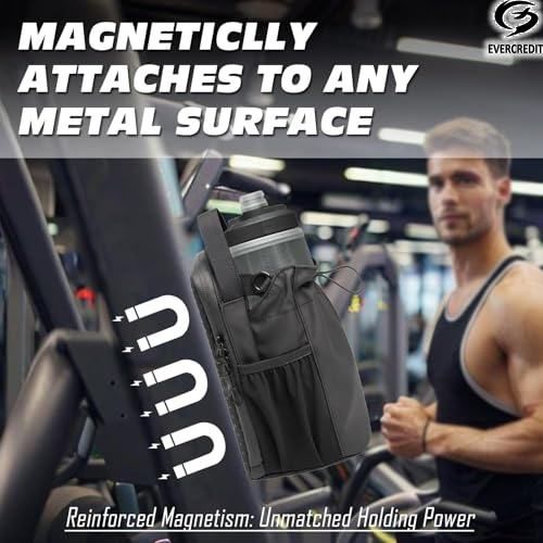 Magnet Gym Bag Sling Bottle with Magnetic Water Bottle Holder Gym Pouch Crossbody Bag for Travel Sports Work Fitness