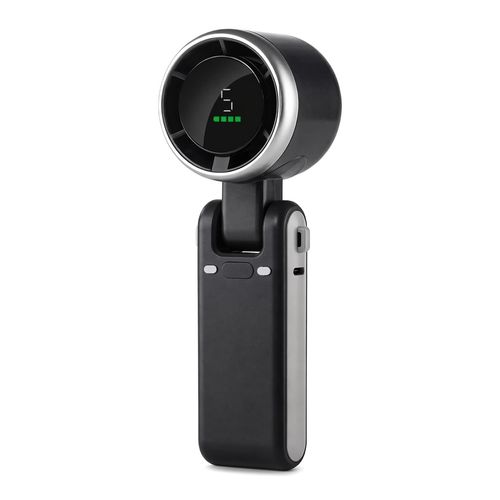 Portable Foldable Handheld Fan with LED Battery Display & Powerful Cooling