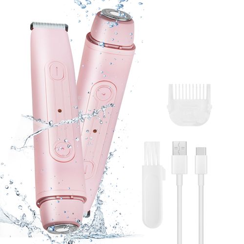 Barbeador elétrico 2 em 1, cabeças duplas