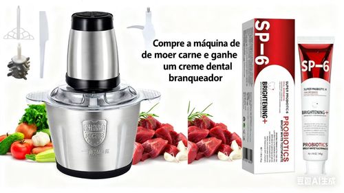 Moedor de carne elétrico de aço inoxidável 304