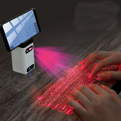 Teclado de projeção Bluetooth para computadores e telefones