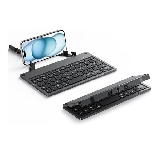 Teclado Bluetooth sem fio ultrafino dobrável
