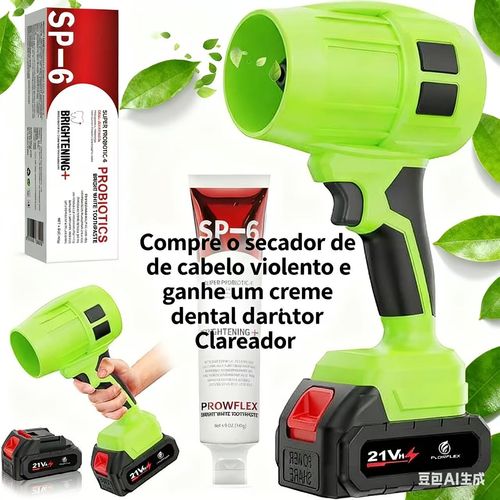 Ventilador violento sem escovas com bateria de lítio