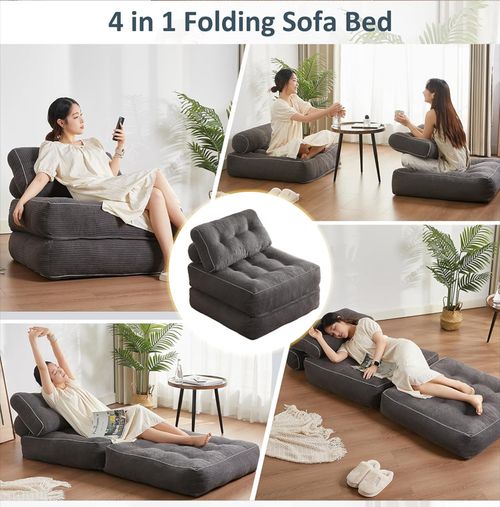 Folding Sofa Bed, Convertible Sleeper Chair for Adults,