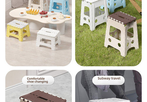 Portable Thickened Folding Plastic Stool