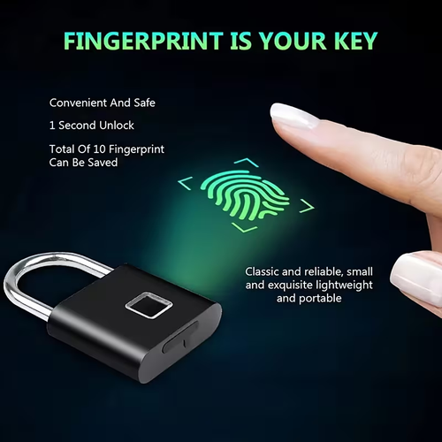 Portable anti-theft padlock