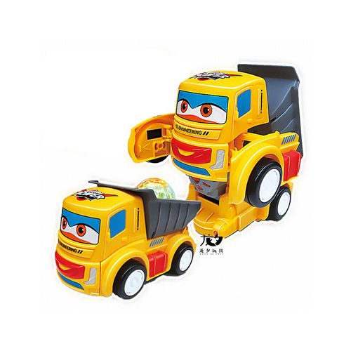 2-in-1 Transforming Robot Toy for Kids with Sound and Light Effects
