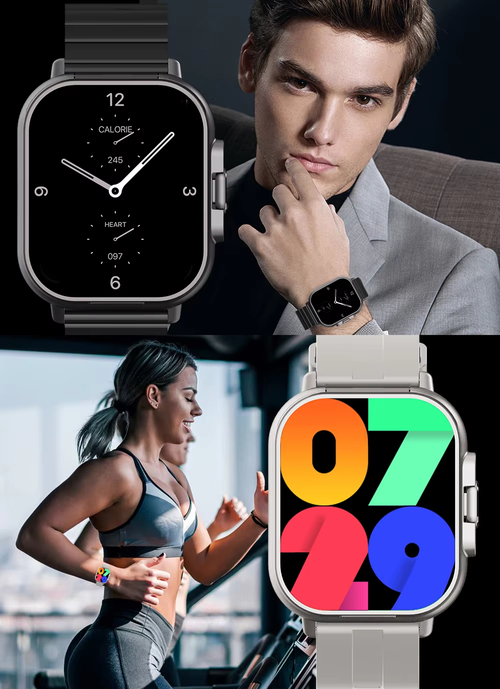 2-in-1 Smart Fitness Watch with Built-in TWS Earbuds