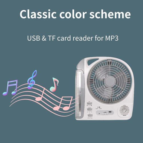 8-inch Emergency Charger Portable Multi-functional Fan