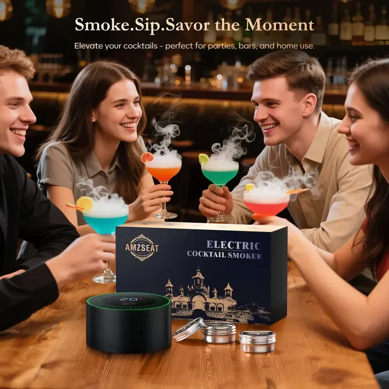 Rechargeable Electric Whiskey Smoker Kit Premium Gift Box