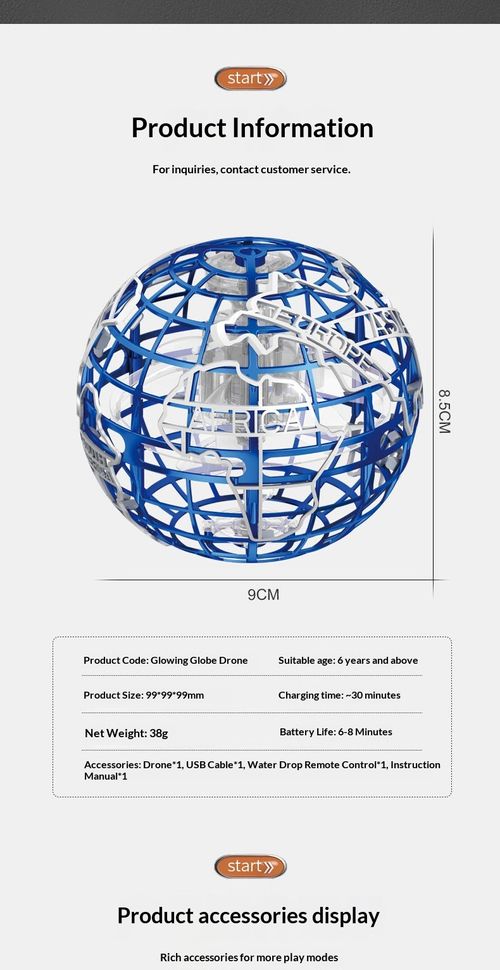 UFO Induction Gyro Flying Ball Light-Up Toy