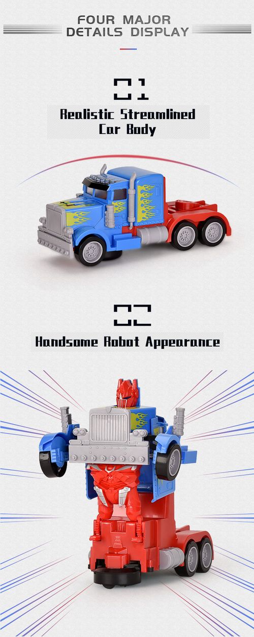 2-in-1 Transforming Robot Toy for Kids with Sound and Light Effects