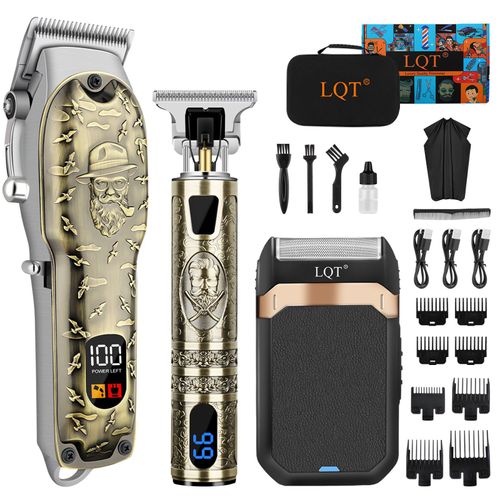 Rechargeable Electric Beauty Kit with LCD Battery Display