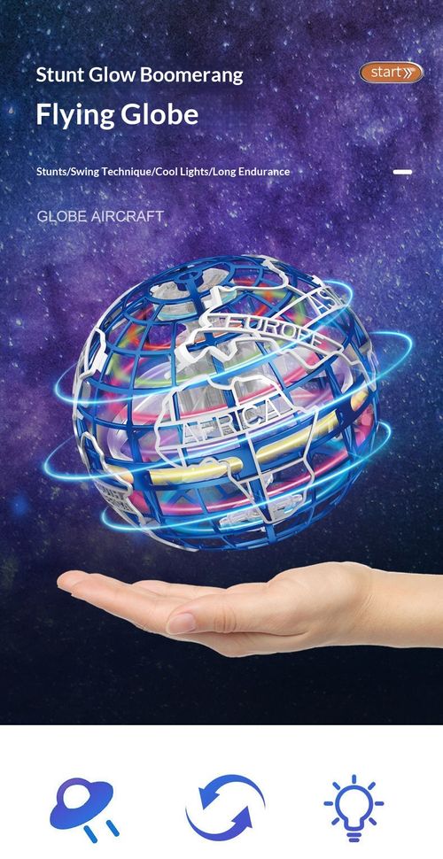 UFO Induction Gyro Flying Ball Light-Up Toy