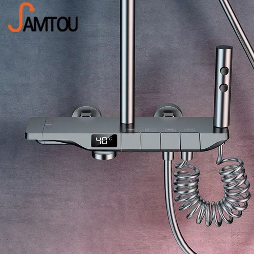Piano-style digital control shower head