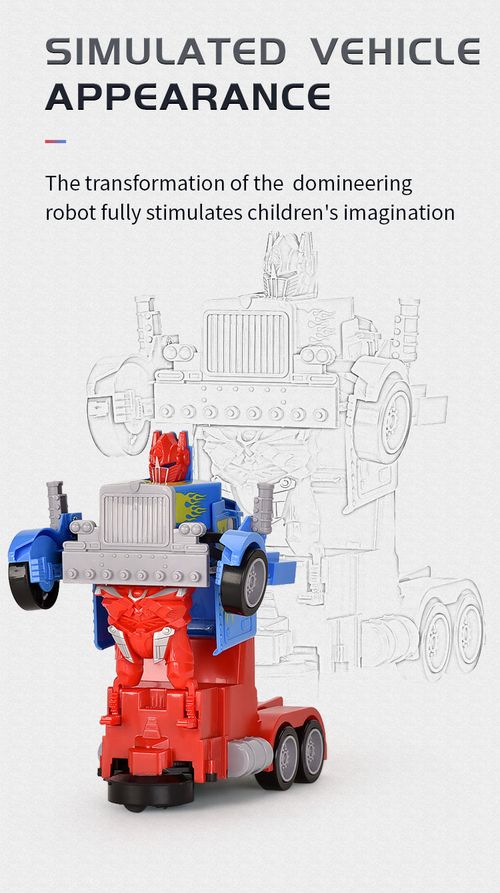 2-in-1 Transforming Robot Toy for Kids with Sound and Light Effects
