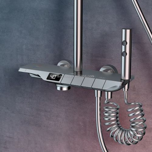 Piano-style digital control shower head