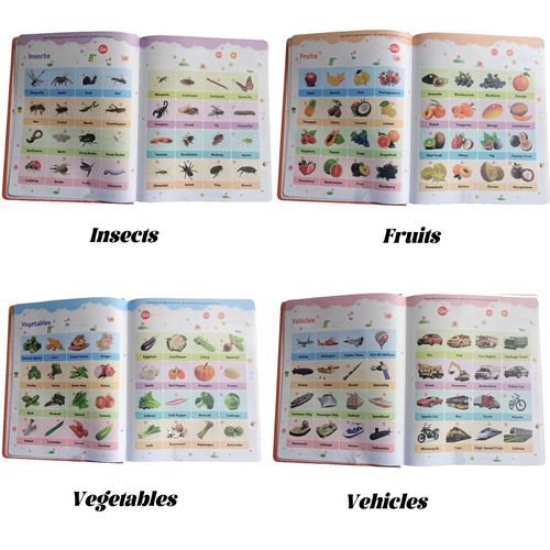 Audio Point Reading Book for Early Childhood English Vocabulary Enlightenment