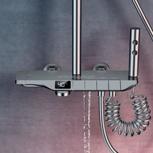 Piano-style digital control shower head