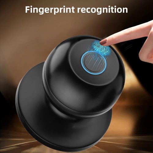 Smart Door Knob with Fingerprint Scanner, App & Physical Key Entry