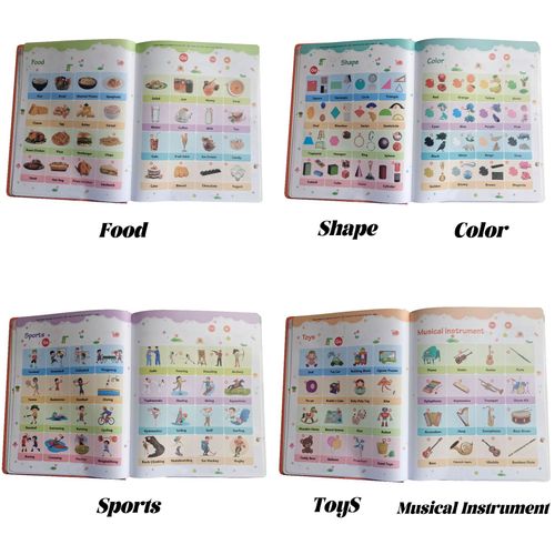 Audio Point Reading Book for Early Childhood English Vocabulary Enlightenment