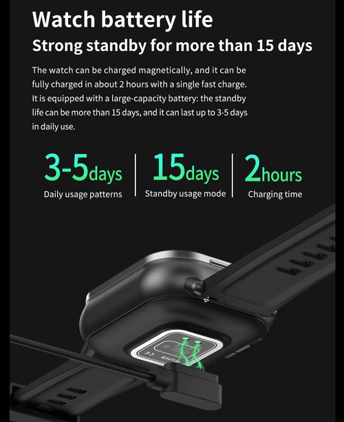 2-in-1 Smart Fitness Watch with Built-in TWS Earbuds