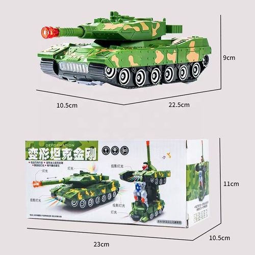 2-in-1 Transforming Robot Toy for Kids with Sound and Light Effects