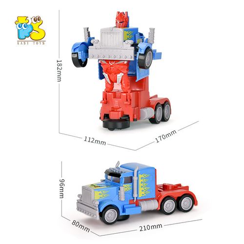 2-in-1 Transforming Robot Toy for Kids with Sound and Light Effects