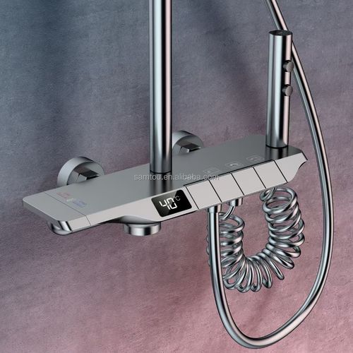 Piano-style digital control shower head