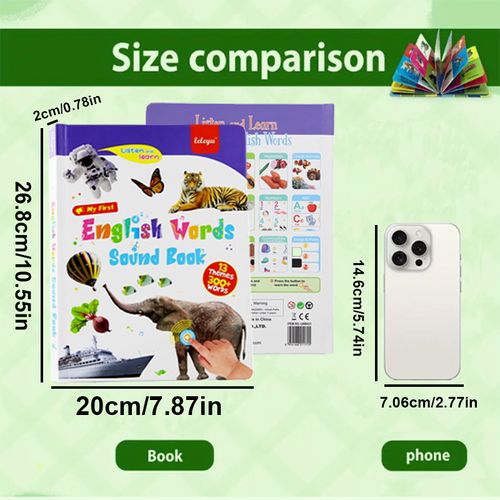Audio Point Reading Book for Early Childhood English Vocabulary Enlightenment