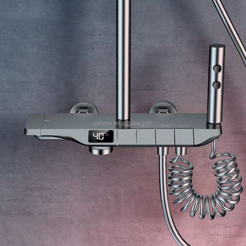 Piano-style digital control shower head
