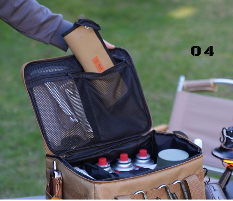 actical Camping Storage Bag Multi Purpose Cookware Organizer with Handles for Outdoor Camping and Picnic