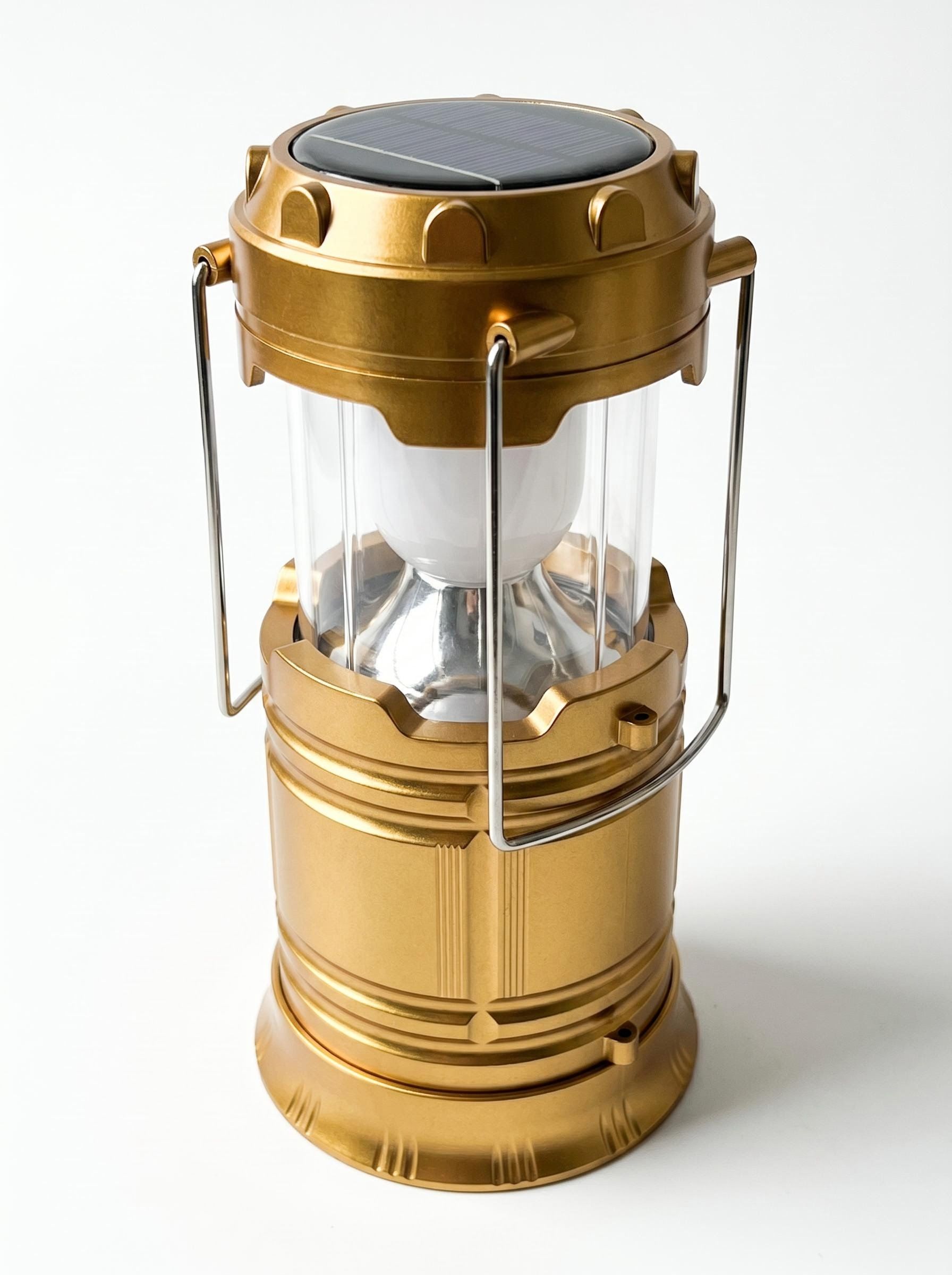 Solar Hand Crank Emergency Lantern Rechargeable LED Camping Light with USB Charger for Outdoor Use and Power Outages