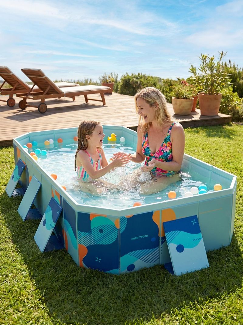 Large Foldable Non Inflatable Family Swimming Pool Durable Outdoor Above Ground Pool